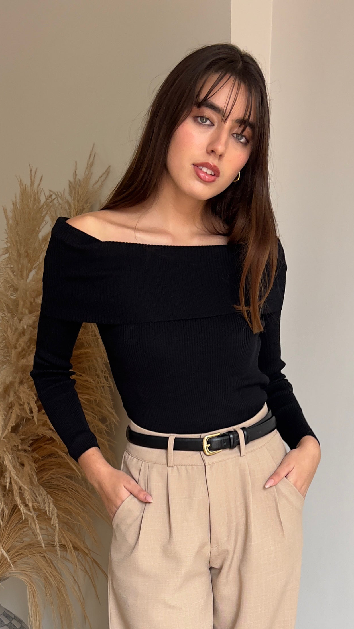 Polo off shoulder
