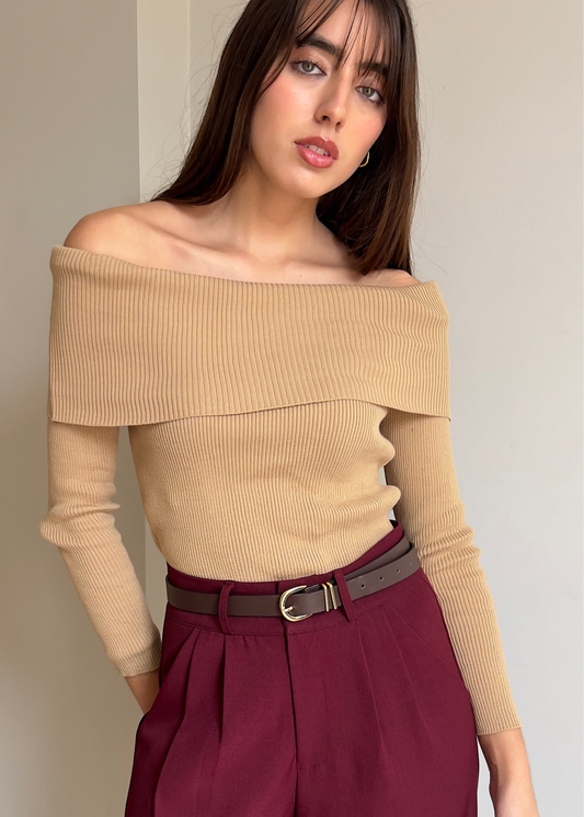 Polo off shoulder