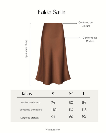 Falda Satin